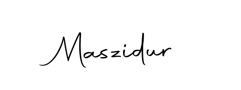 You should practise on your own different ways (Autography-DOLnW) to write your name (Maszidur) in signature. don't let someone else do it for you. Maszidur signature style 10 images and pictures png