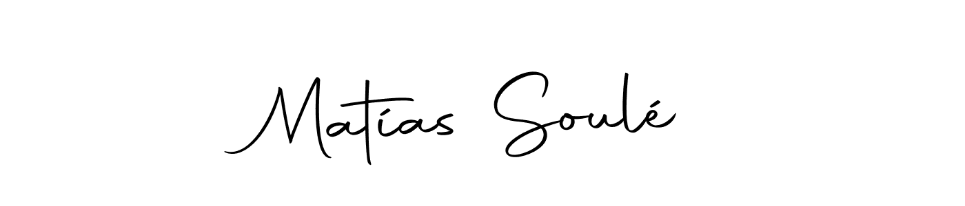 Make a beautiful signature design for name Matías Soulé. With this signature (Autography-DOLnW) style, you can create a handwritten signature for free. Matías Soulé signature style 10 images and pictures png