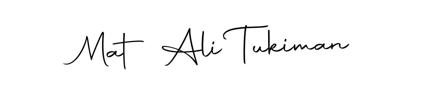 How to make Mat Ali Tukiman name signature. Use Autography-DOLnW style for creating short signs online. This is the latest handwritten sign. Mat Ali Tukiman signature style 10 images and pictures png