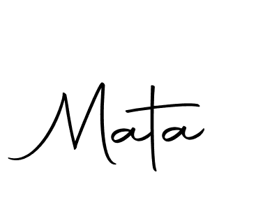 Use a signature maker to create a handwritten signature online. With this signature software, you can design (Autography-DOLnW) your own signature for name Mata. Mata signature style 10 images and pictures png