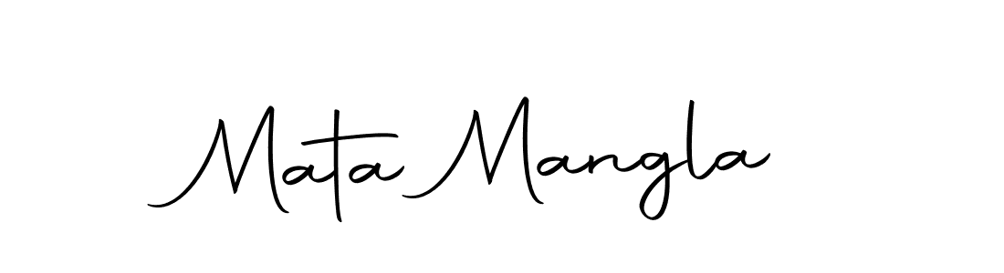 How to make Mata Mangla signature? Autography-DOLnW is a professional autograph style. Create handwritten signature for Mata Mangla name. Mata Mangla signature style 10 images and pictures png
