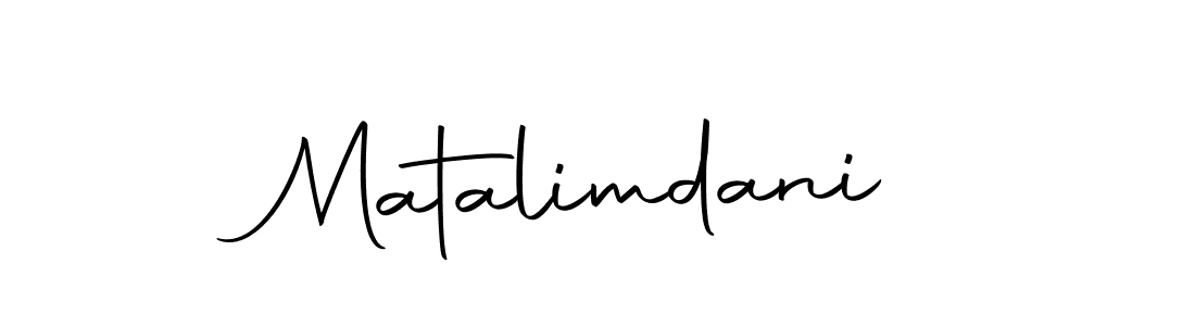 Make a beautiful signature design for name Matalimdani. With this signature (Autography-DOLnW) style, you can create a handwritten signature for free. Matalimdani signature style 10 images and pictures png