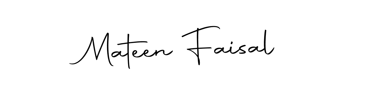 Create a beautiful signature design for name Mateen Faisal. With this signature (Autography-DOLnW) fonts, you can make a handwritten signature for free. Mateen Faisal signature style 10 images and pictures png