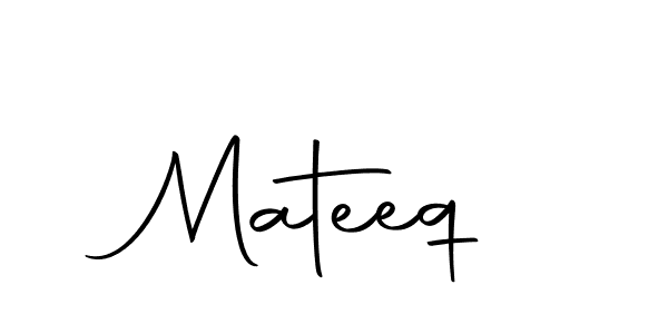 Design your own signature with our free online signature maker. With this signature software, you can create a handwritten (Autography-DOLnW) signature for name Mateeq. Mateeq signature style 10 images and pictures png