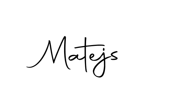 Design your own signature with our free online signature maker. With this signature software, you can create a handwritten (Autography-DOLnW) signature for name Matejs. Matejs signature style 10 images and pictures png