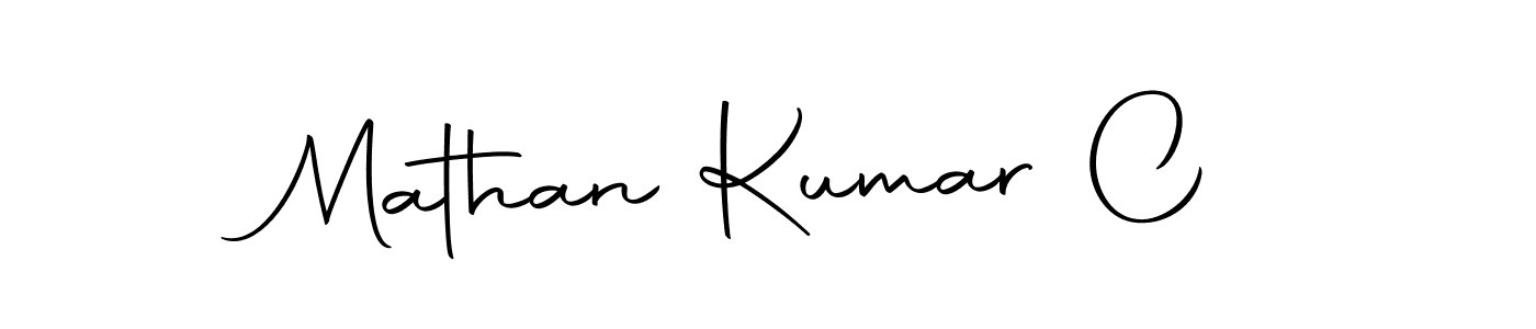 How to make Mathan Kumar C name signature. Use Autography-DOLnW style for creating short signs online. This is the latest handwritten sign. Mathan Kumar C signature style 10 images and pictures png