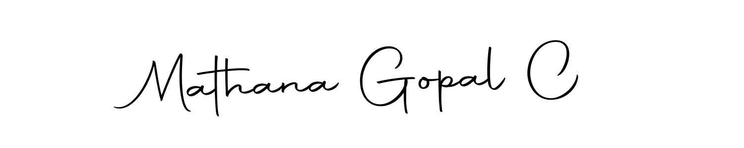 Design your own signature with our free online signature maker. With this signature software, you can create a handwritten (Autography-DOLnW) signature for name Mathana Gopal C. Mathana Gopal C signature style 10 images and pictures png