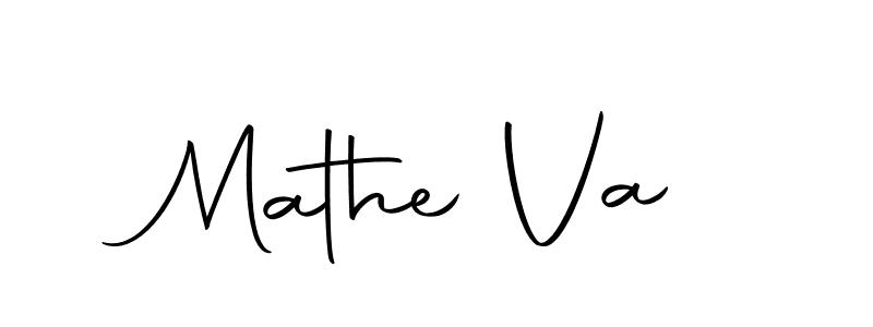 Create a beautiful signature design for name Mathe Va. With this signature (Autography-DOLnW) fonts, you can make a handwritten signature for free. Mathe Va signature style 10 images and pictures png