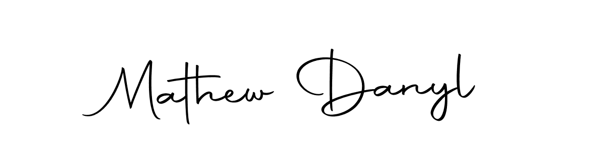 Mathew Danyl stylish signature style. Best Handwritten Sign (Autography-DOLnW) for my name. Handwritten Signature Collection Ideas for my name Mathew Danyl. Mathew Danyl signature style 10 images and pictures png