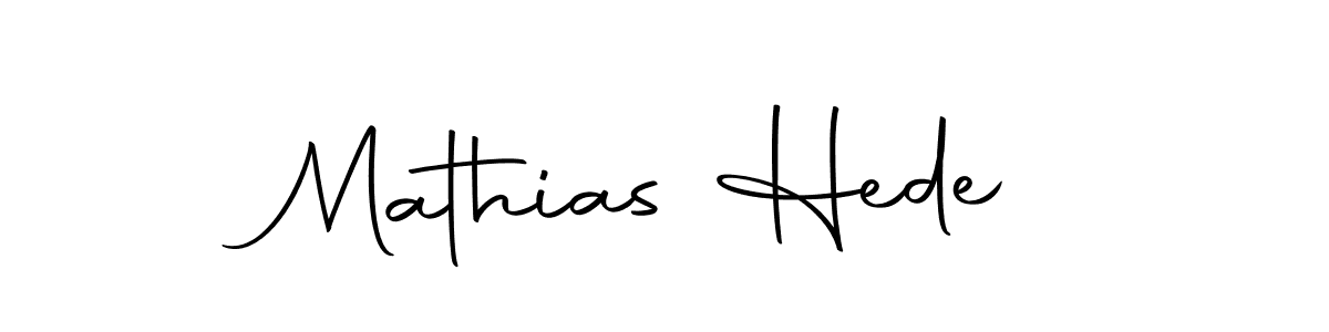 Use a signature maker to create a handwritten signature online. With this signature software, you can design (Autography-DOLnW) your own signature for name Mathias Hede. Mathias Hede signature style 10 images and pictures png