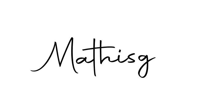 Design your own signature with our free online signature maker. With this signature software, you can create a handwritten (Autography-DOLnW) signature for name Mathisg. Mathisg signature style 10 images and pictures png