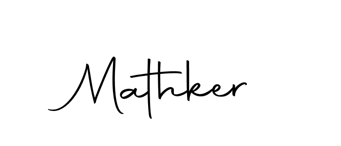 Use a signature maker to create a handwritten signature online. With this signature software, you can design (Autography-DOLnW) your own signature for name Mathker. Mathker signature style 10 images and pictures png