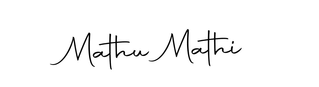 The best way (Autography-DOLnW) to make a short signature is to pick only two or three words in your name. The name Mathu Mathi include a total of six letters. For converting this name. Mathu Mathi signature style 10 images and pictures png