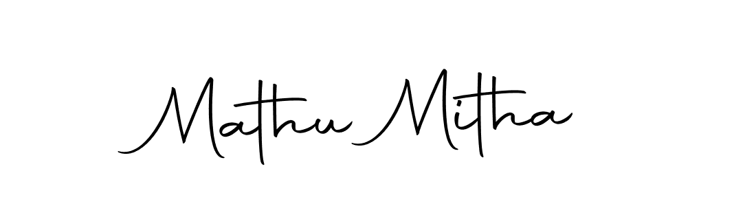 if you are searching for the best signature style for your name Mathu Mitha. so please give up your signature search. here we have designed multiple signature styles  using Autography-DOLnW. Mathu Mitha signature style 10 images and pictures png