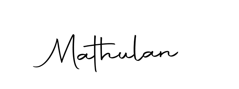 Design your own signature with our free online signature maker. With this signature software, you can create a handwritten (Autography-DOLnW) signature for name Mathulan. Mathulan signature style 10 images and pictures png