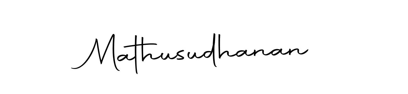 Design your own signature with our free online signature maker. With this signature software, you can create a handwritten (Autography-DOLnW) signature for name Mathusudhanan. Mathusudhanan signature style 10 images and pictures png