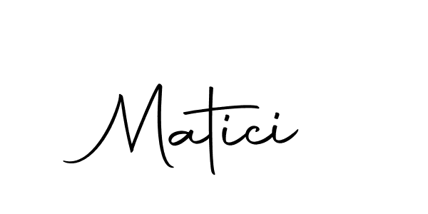 Design your own signature with our free online signature maker. With this signature software, you can create a handwritten (Autography-DOLnW) signature for name Matici. Matici signature style 10 images and pictures png