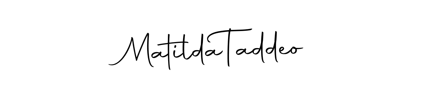 Make a beautiful signature design for name Matilda  Taddeo. With this signature (Autography-DOLnW) style, you can create a handwritten signature for free. Matilda  Taddeo signature style 10 images and pictures png