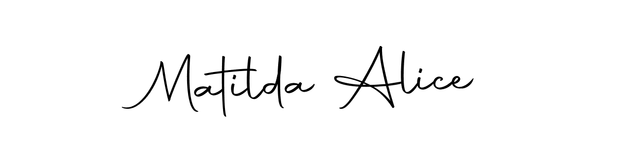 Matilda Alice stylish signature style. Best Handwritten Sign (Autography-DOLnW) for my name. Handwritten Signature Collection Ideas for my name Matilda Alice. Matilda Alice signature style 10 images and pictures png