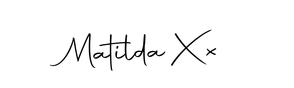 Create a beautiful signature design for name Matilda Xx. With this signature (Autography-DOLnW) fonts, you can make a handwritten signature for free. Matilda Xx signature style 10 images and pictures png