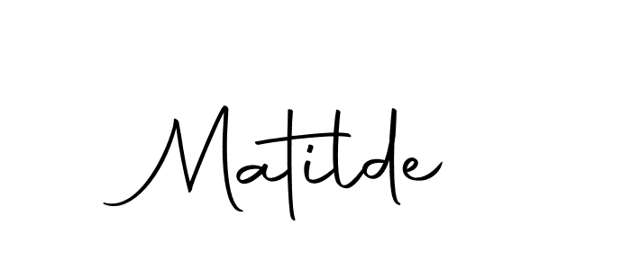 Use a signature maker to create a handwritten signature online. With this signature software, you can design (Autography-DOLnW) your own signature for name Matilde. Matilde signature style 10 images and pictures png