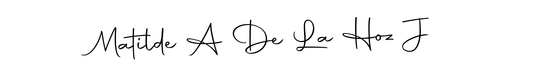 Also You can easily find your signature by using the search form. We will create Matilde A De La Hoz J name handwritten signature images for you free of cost using Autography-DOLnW sign style. Matilde A De La Hoz J signature style 10 images and pictures png