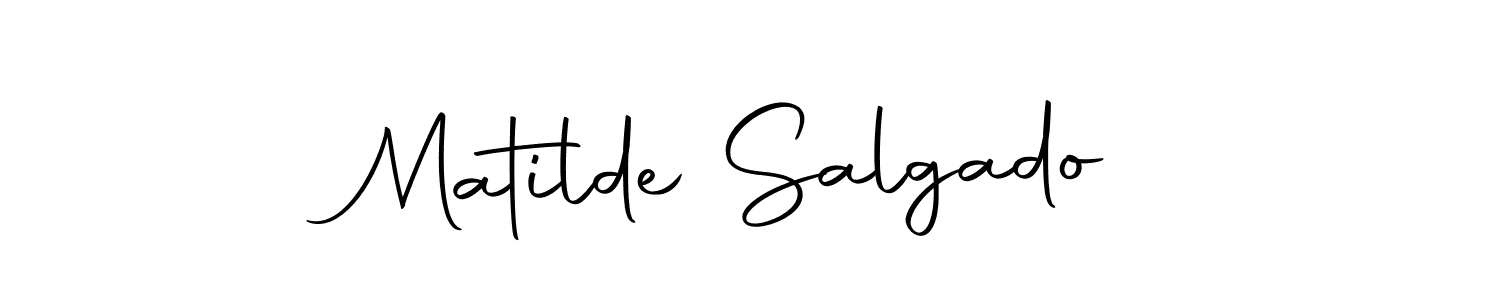 Create a beautiful signature design for name Matilde Salgado. With this signature (Autography-DOLnW) fonts, you can make a handwritten signature for free. Matilde Salgado signature style 10 images and pictures png