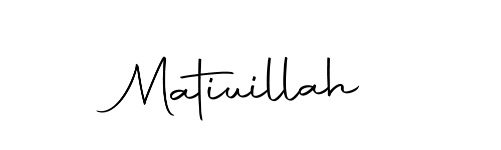 Design your own signature with our free online signature maker. With this signature software, you can create a handwritten (Autography-DOLnW) signature for name Matiuillah. Matiuillah signature style 10 images and pictures png
