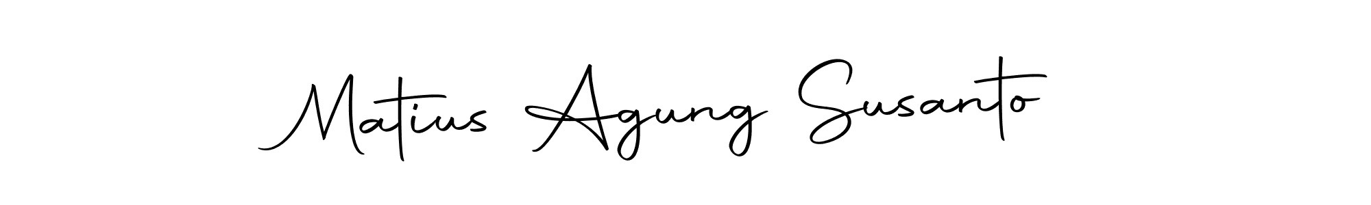 Make a beautiful signature design for name Matius Agung Susanto. With this signature (Autography-DOLnW) style, you can create a handwritten signature for free. Matius Agung Susanto signature style 10 images and pictures png