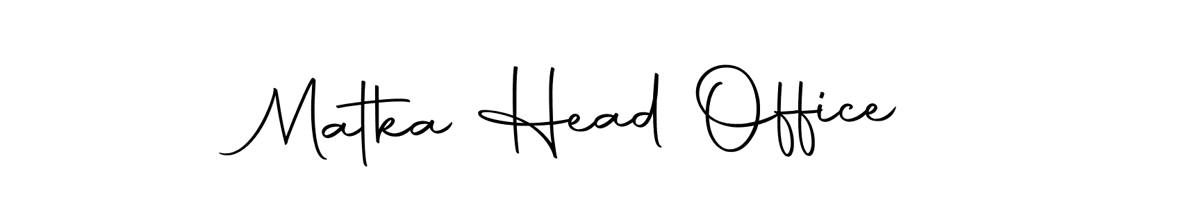Design your own signature with our free online signature maker. With this signature software, you can create a handwritten (Autography-DOLnW) signature for name Matka Head Office. Matka Head Office signature style 10 images and pictures png