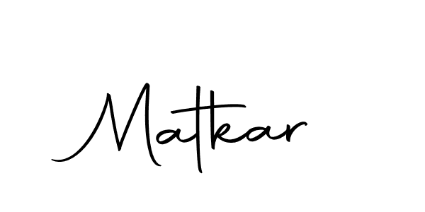 Design your own signature with our free online signature maker. With this signature software, you can create a handwritten (Autography-DOLnW) signature for name Matkar. Matkar signature style 10 images and pictures png