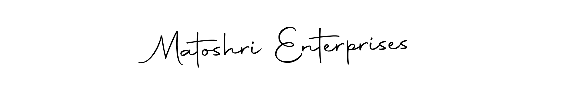 Also we have Matoshri Enterprises name is the best signature style. Create professional handwritten signature collection using Autography-DOLnW autograph style. Matoshri Enterprises signature style 10 images and pictures png