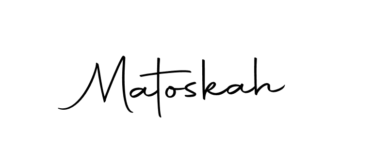 Use a signature maker to create a handwritten signature online. With this signature software, you can design (Autography-DOLnW) your own signature for name Matoskah. Matoskah signature style 10 images and pictures png