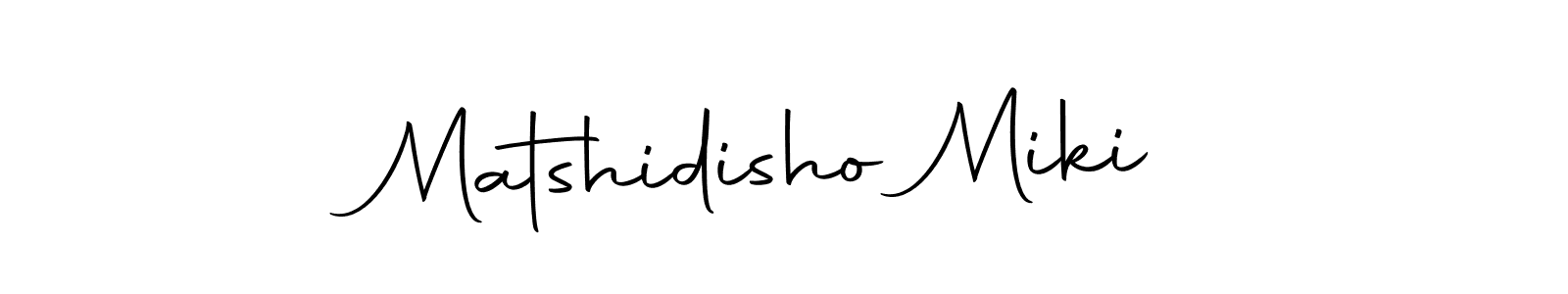 Design your own signature with our free online signature maker. With this signature software, you can create a handwritten (Autography-DOLnW) signature for name Matshidisho Miki. Matshidisho Miki signature style 10 images and pictures png