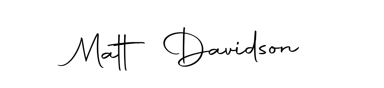 Create a beautiful signature design for name Matt Davidson. With this signature (Autography-DOLnW) fonts, you can make a handwritten signature for free. Matt Davidson signature style 10 images and pictures png