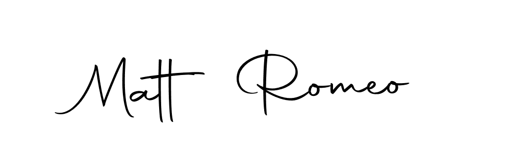 Also we have Matt Romeo name is the best signature style. Create professional handwritten signature collection using Autography-DOLnW autograph style. Matt Romeo signature style 10 images and pictures png
