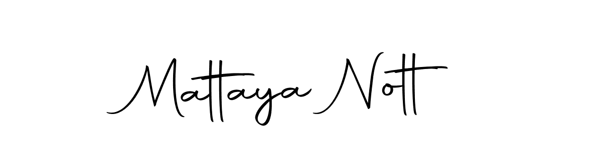 Create a beautiful signature design for name Mattaya Nott. With this signature (Autography-DOLnW) fonts, you can make a handwritten signature for free. Mattaya Nott signature style 10 images and pictures png