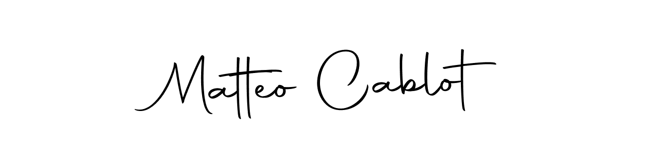 Make a beautiful signature design for name Matteo Cablot. With this signature (Autography-DOLnW) style, you can create a handwritten signature for free. Matteo Cablot signature style 10 images and pictures png