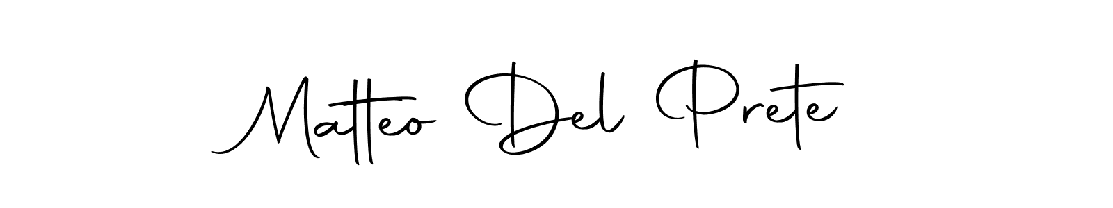 Make a short Matteo Del Prete signature style. Manage your documents anywhere anytime using Autography-DOLnW. Create and add eSignatures, submit forms, share and send files easily. Matteo Del Prete signature style 10 images and pictures png