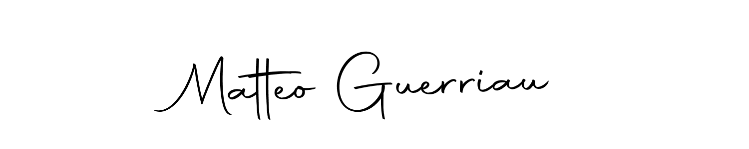 How to make Matteo Guerriau signature? Autography-DOLnW is a professional autograph style. Create handwritten signature for Matteo Guerriau name. Matteo Guerriau signature style 10 images and pictures png