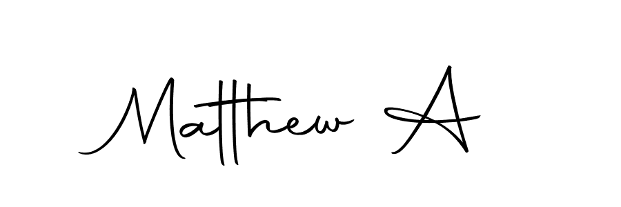 How to make Matthew A name signature. Use Autography-DOLnW style for creating short signs online. This is the latest handwritten sign. Matthew A signature style 10 images and pictures png