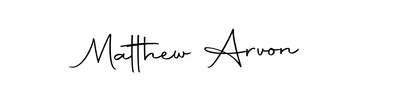 How to make Matthew Arvon name signature. Use Autography-DOLnW style for creating short signs online. This is the latest handwritten sign. Matthew Arvon signature style 10 images and pictures png