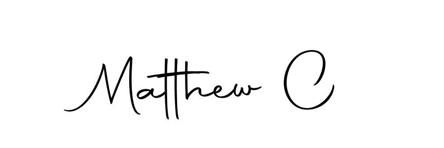 Design your own signature with our free online signature maker. With this signature software, you can create a handwritten (Autography-DOLnW) signature for name Matthew C. Matthew C signature style 10 images and pictures png