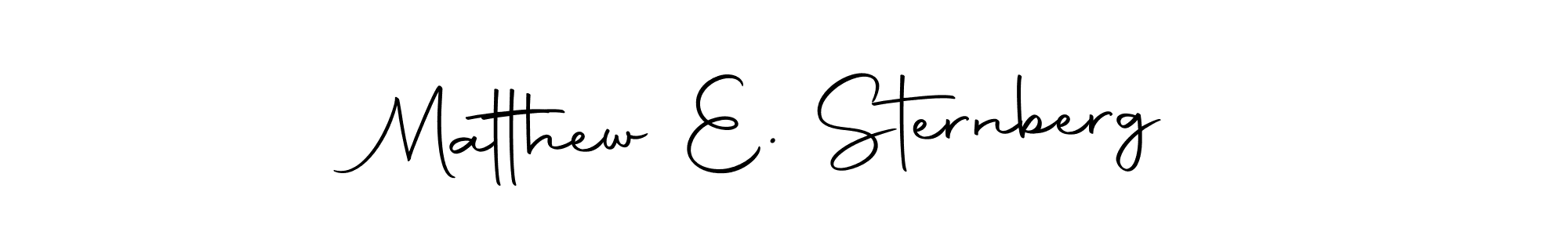 How to make Matthew E. Sternberg name signature. Use Autography-DOLnW style for creating short signs online. This is the latest handwritten sign. Matthew E. Sternberg signature style 10 images and pictures png