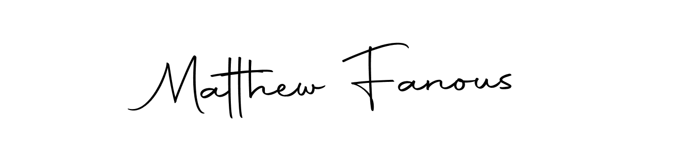 Design your own signature with our free online signature maker. With this signature software, you can create a handwritten (Autography-DOLnW) signature for name Matthew Fanous. Matthew Fanous signature style 10 images and pictures png