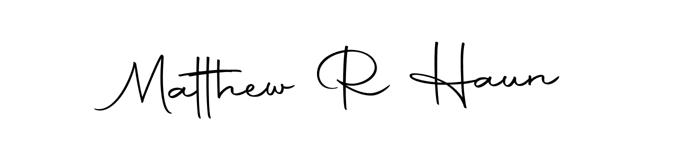 How to make Matthew R Haun signature? Autography-DOLnW is a professional autograph style. Create handwritten signature for Matthew R Haun name. Matthew R Haun signature style 10 images and pictures png