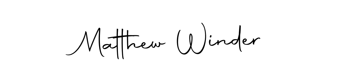 Create a beautiful signature design for name Matthew Winder. With this signature (Autography-DOLnW) fonts, you can make a handwritten signature for free. Matthew Winder signature style 10 images and pictures png