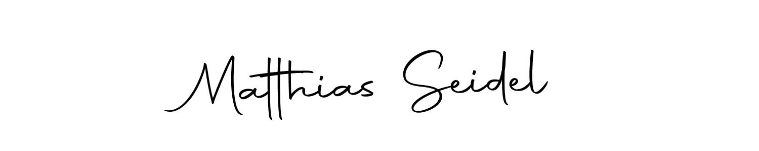 Design your own signature with our free online signature maker. With this signature software, you can create a handwritten (Autography-DOLnW) signature for name Matthias Seidel. Matthias Seidel signature style 10 images and pictures png