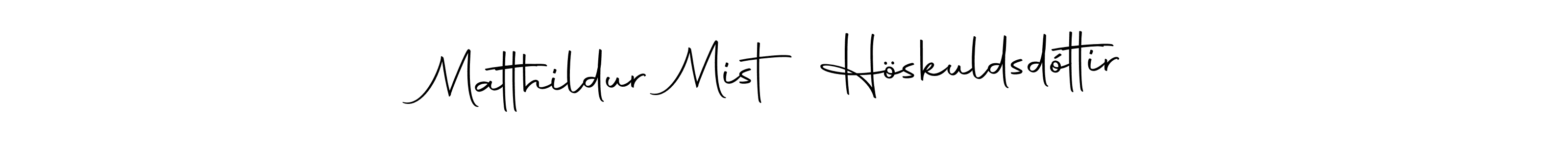 Make a short Matthildur Mist Höskuldsdóttir signature style. Manage your documents anywhere anytime using Autography-DOLnW. Create and add eSignatures, submit forms, share and send files easily. Matthildur Mist Höskuldsdóttir signature style 10 images and pictures png
