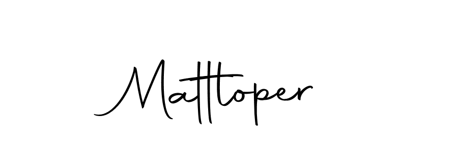 Also we have Mattloper name is the best signature style. Create professional handwritten signature collection using Autography-DOLnW autograph style. Mattloper signature style 10 images and pictures png